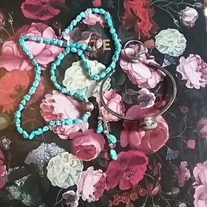 Turquoise jewelry lot